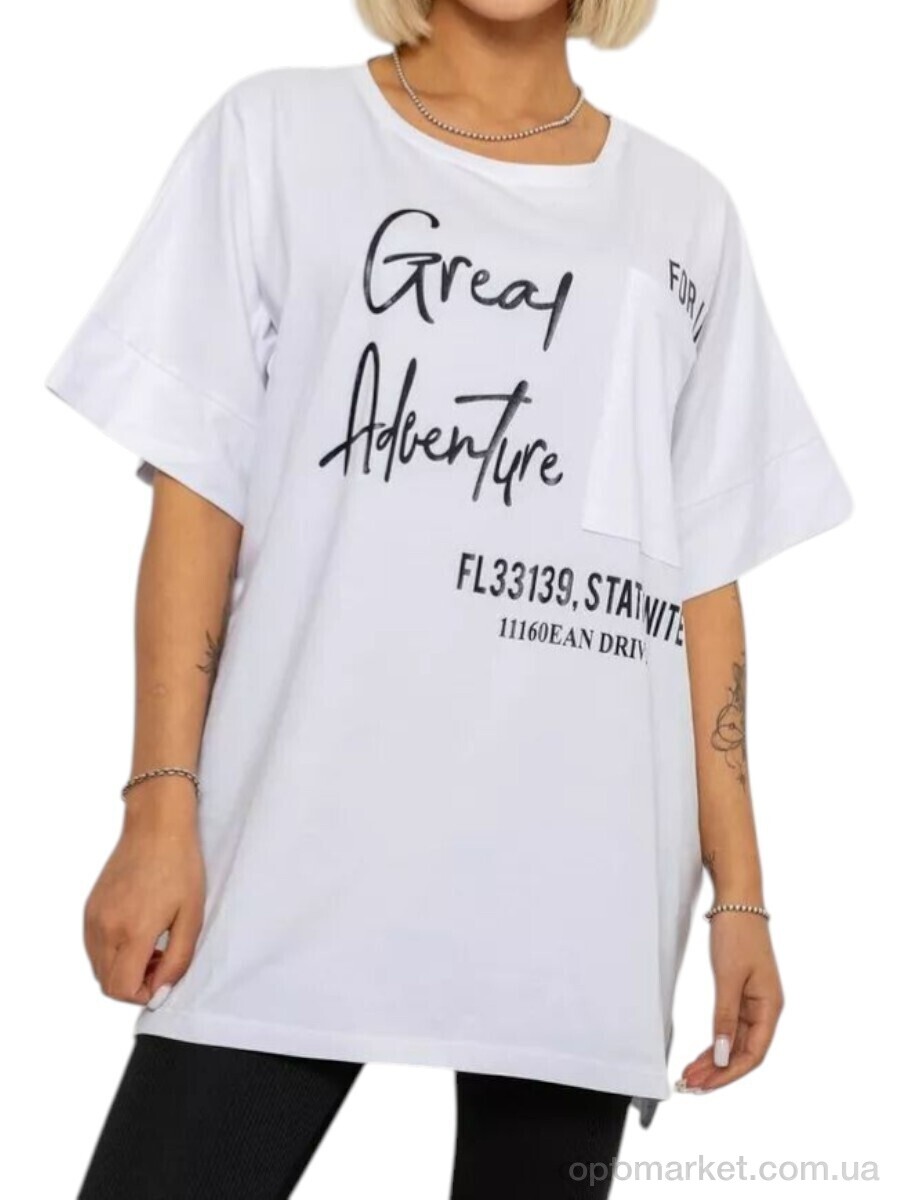 Купить Футболка жіночі 2051 білий Massmag білий, фото 1