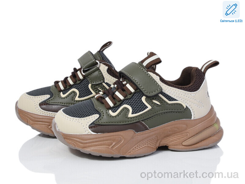 Купить Кросівки дитячі 2054-1M LED B&G зелений, фото 1