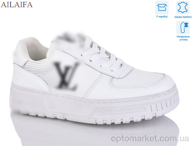 Купить Кросівки жіночі 2056 white L.uis Vuitton білий, фото 1
