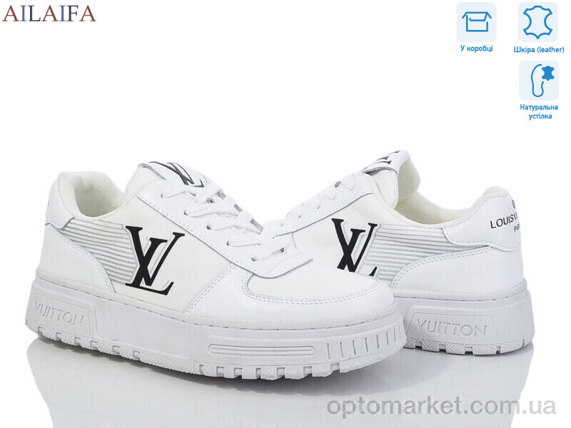 Купить Кросівки жіночі 2056 white L.uis Vuitton білий, фото 2