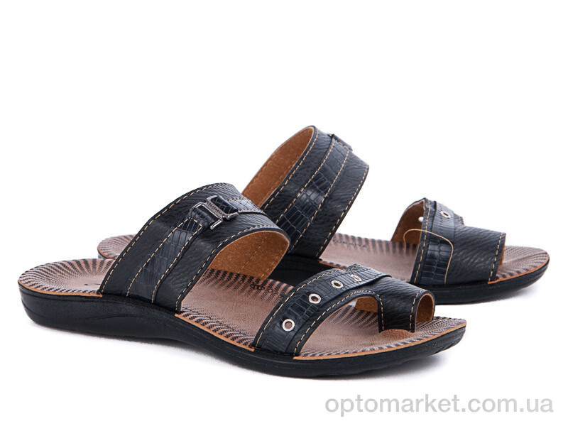 Купить Шльопанці чоловічі 2061 черный Selena, фото 1