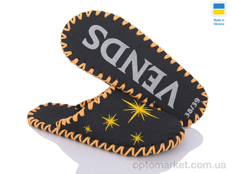 Купить Капці жіночі 206W чорний Vends чорний, фото 1