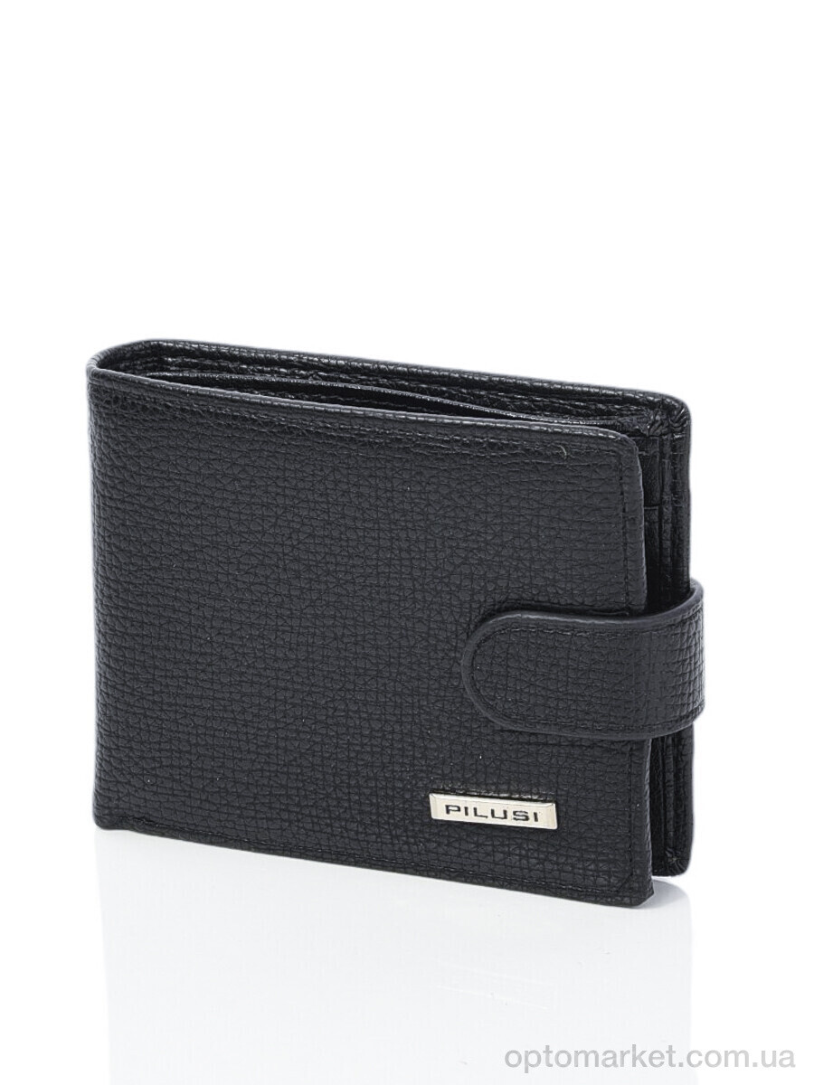 Купить Гаманець чоловічі 208-1 black Pilusi чорний, фото 1