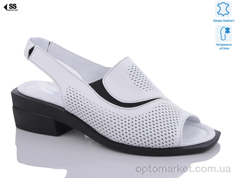 Купить Босоніжки жіночі 208-1(17) Sherlock Soon білий, фото 1