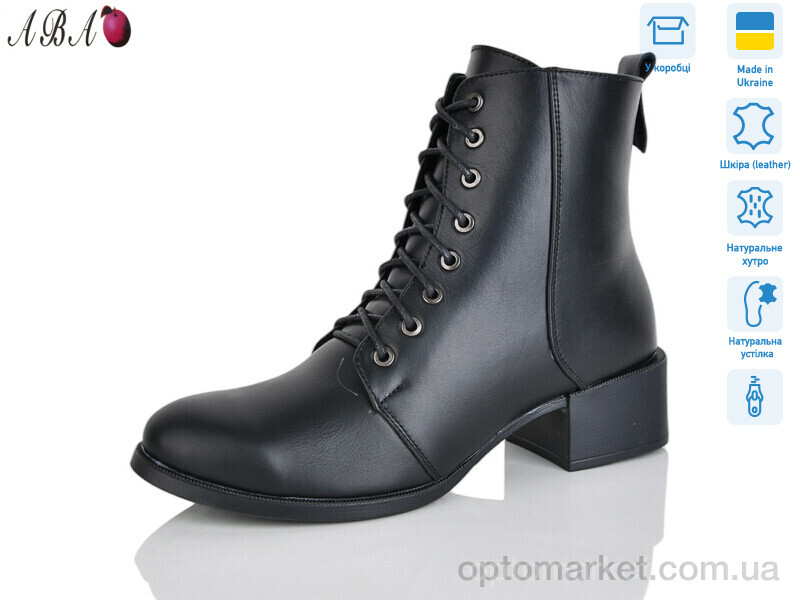 Купить Черевики жіночі 208 чорний DJUS SHOES чорний, фото 1