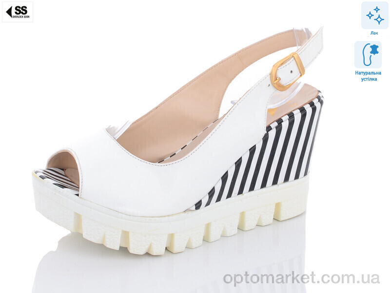 Купить Босоніжки жіночі 2085-478 Sherlock Soon білий, фото 1