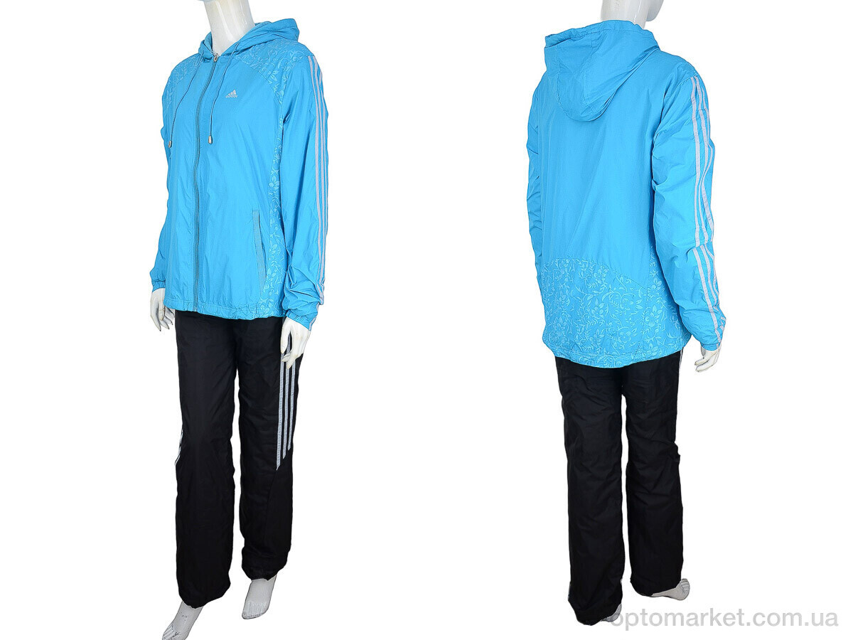 Купить Спортивний костюм жіночі 2088 blue A.idas блакитний, фото 4