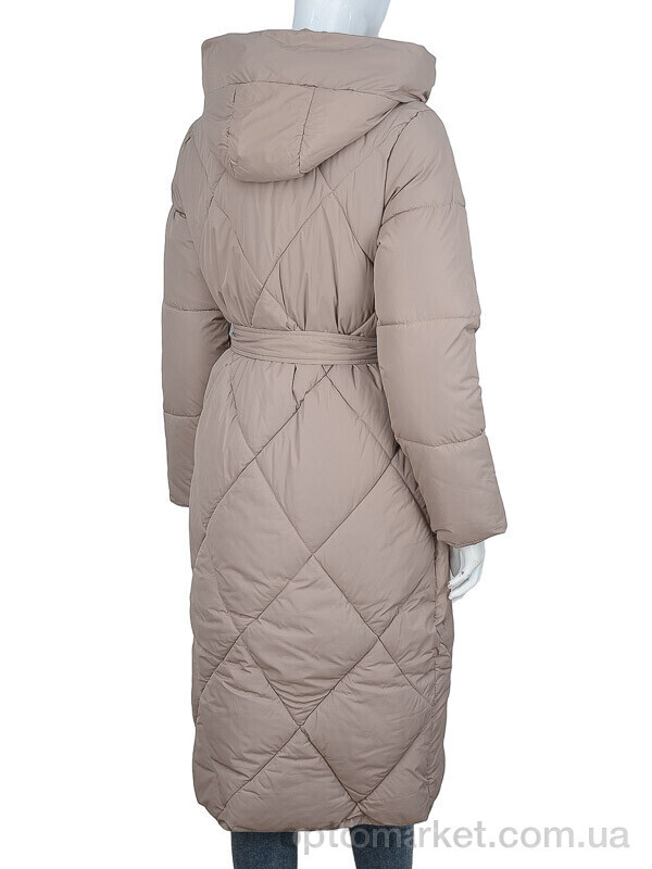 Купить Пальто жіночі 2095 d.beige Aixiaohua бежевий, фото 2