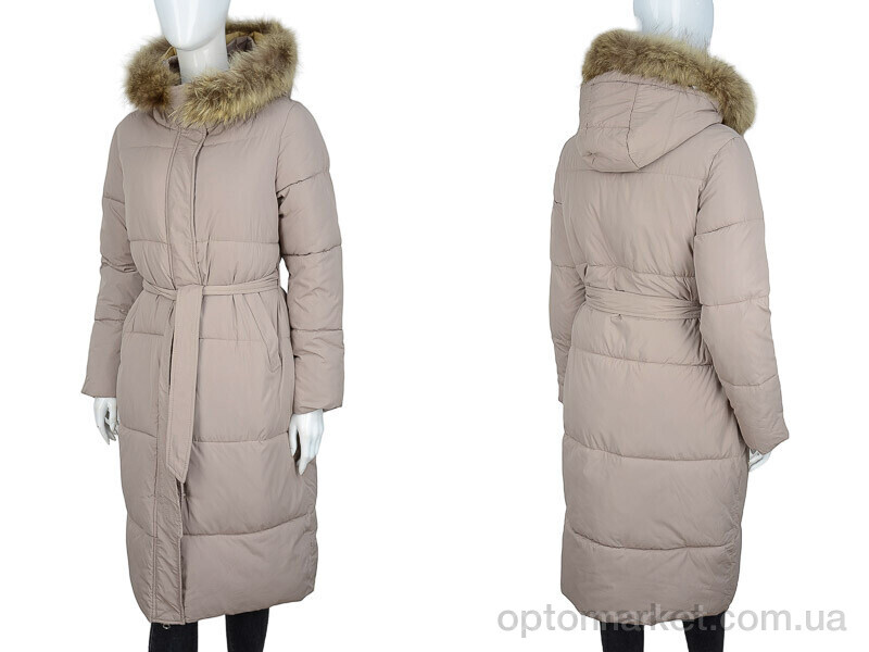 Купить Пальто жіночі 2096 beige AS.YLM бежевий, фото 3