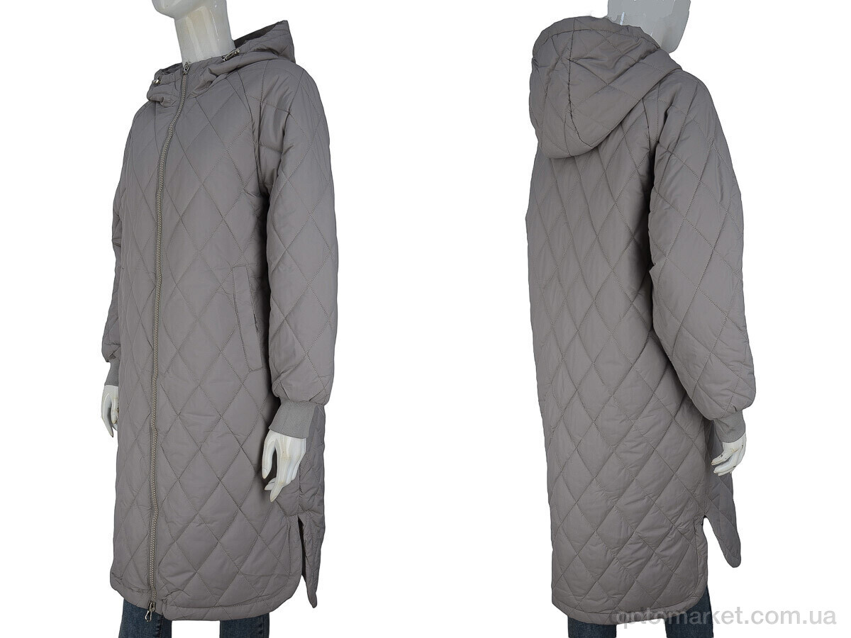 Купить Пальто жіночі 21-05 grey-4 Aixiaohua сірий, фото 3