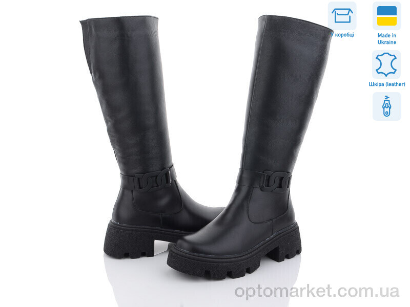 Купить Чоботи жіночі 21 чорний Mona Lisa чорний, фото 1