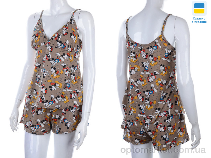 Купить Пижама жіночі 2102 brown Nadia & Natali коричневий, фото 3