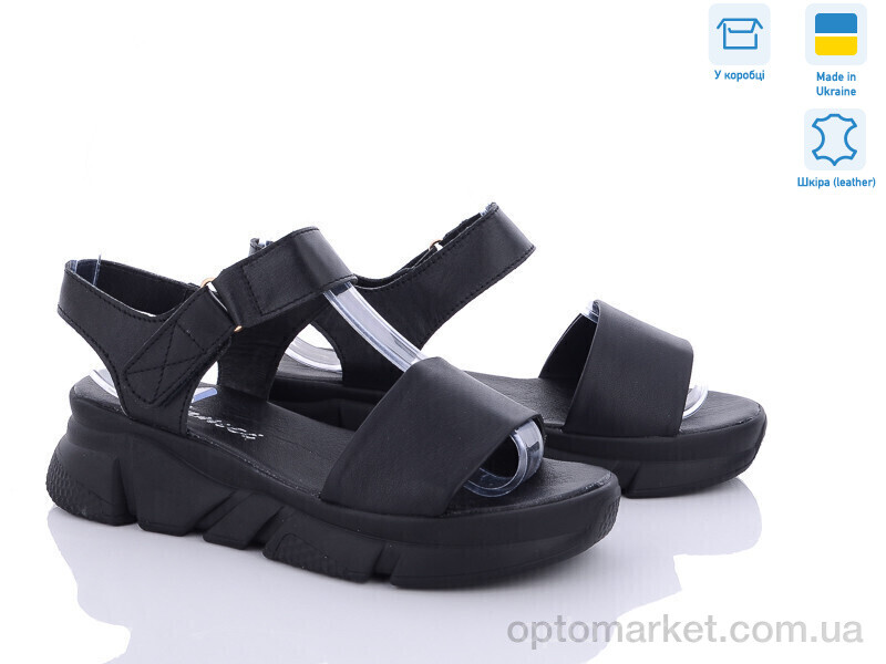 Купить Босоніжки жіночі 2106-12 Tamei чорний, фото 1