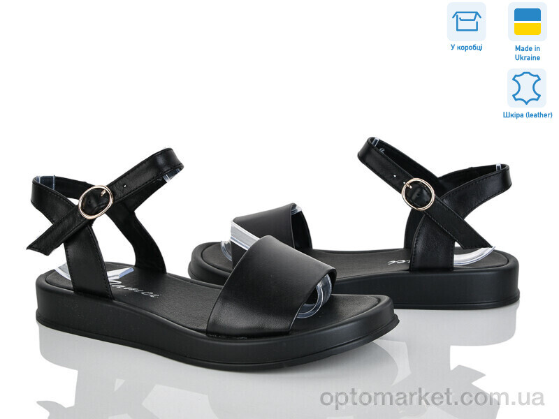 Купить Босоніжки жіночі 2115-12 Tamei чорний, фото 1