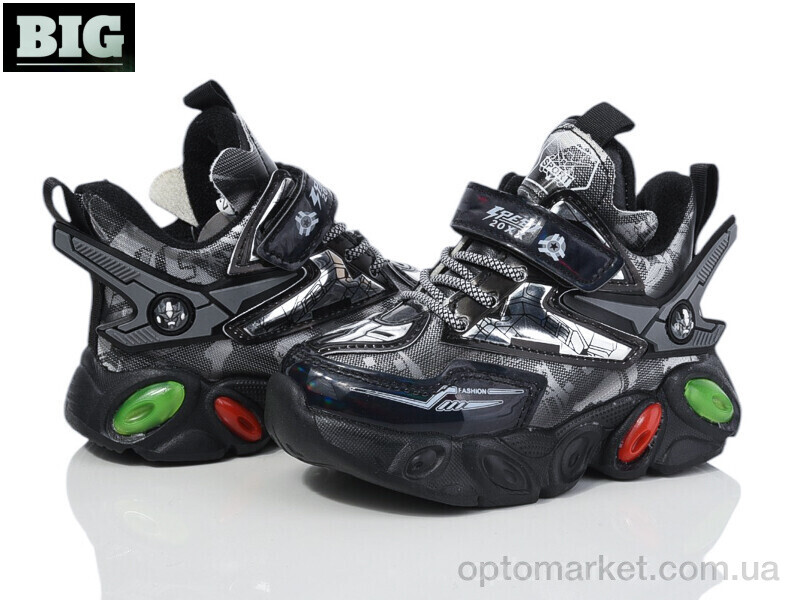 Купить Кросівки дитячі 2115-A216S grey Мифер чорний, фото 1