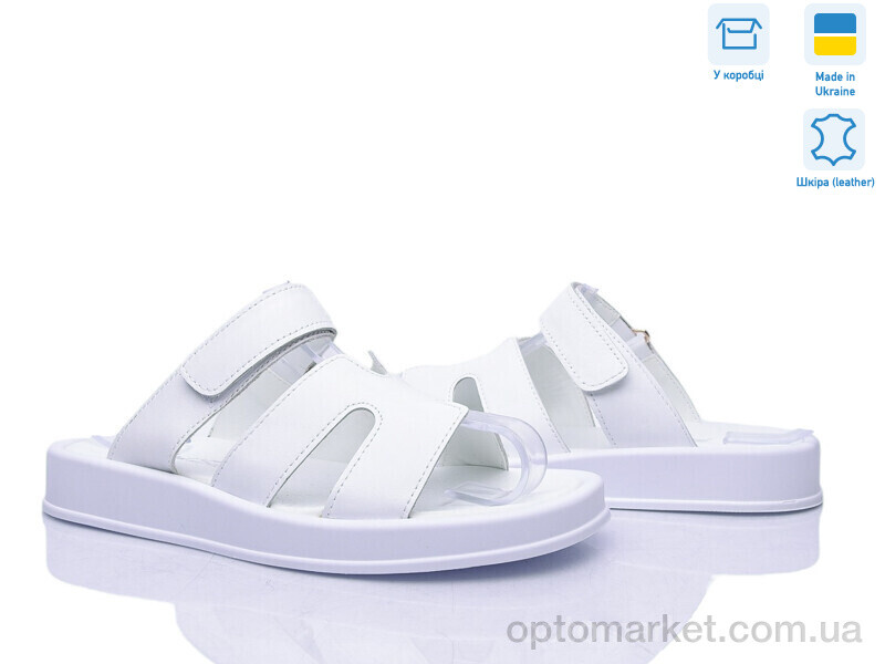 Купить Шльопанці жіночі 2120-32 Tamei білий, фото 1