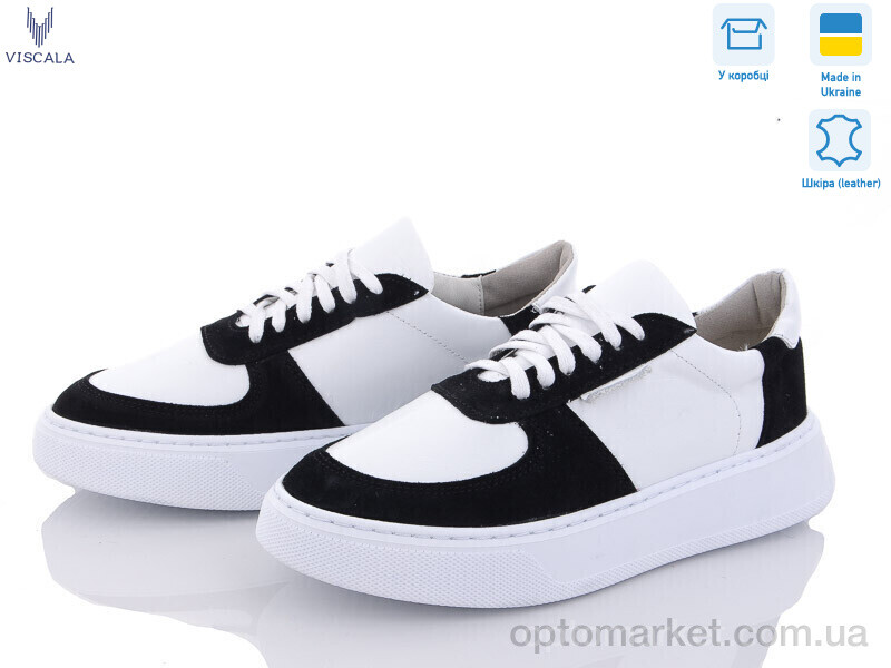 Купить Кросівки жіночі 21205 Б-Ч Viscala білий, фото 1