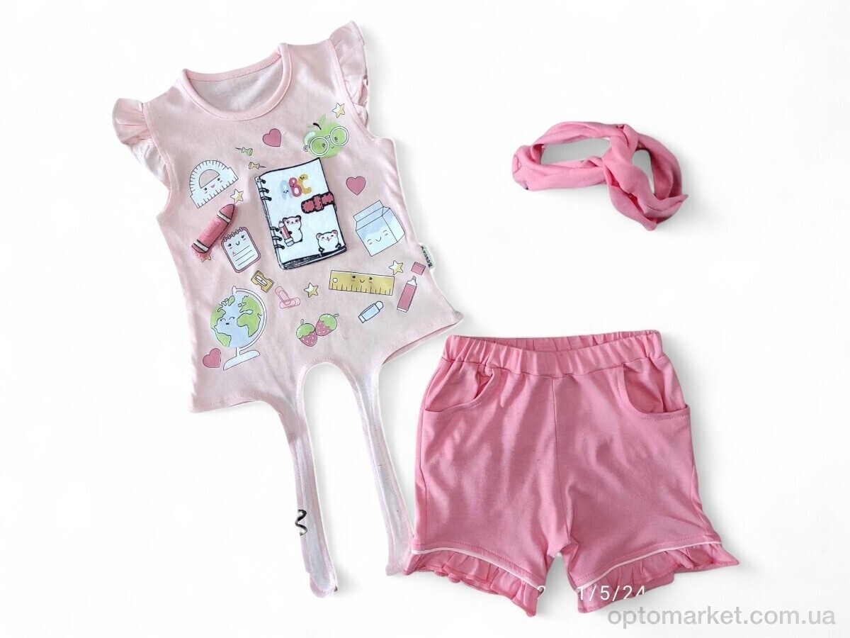 Купить Костюм дитячі 212663 персиково-кораловий Necixs Kids рожевий, фото 1