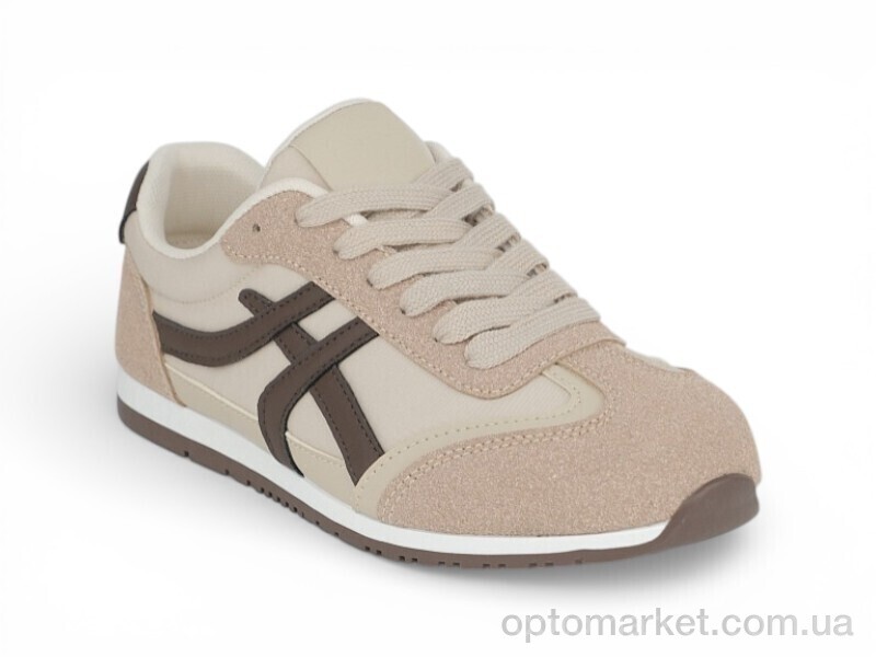 Купить Кросівки жіночі 213037 ALLSY бежевий, фото 1