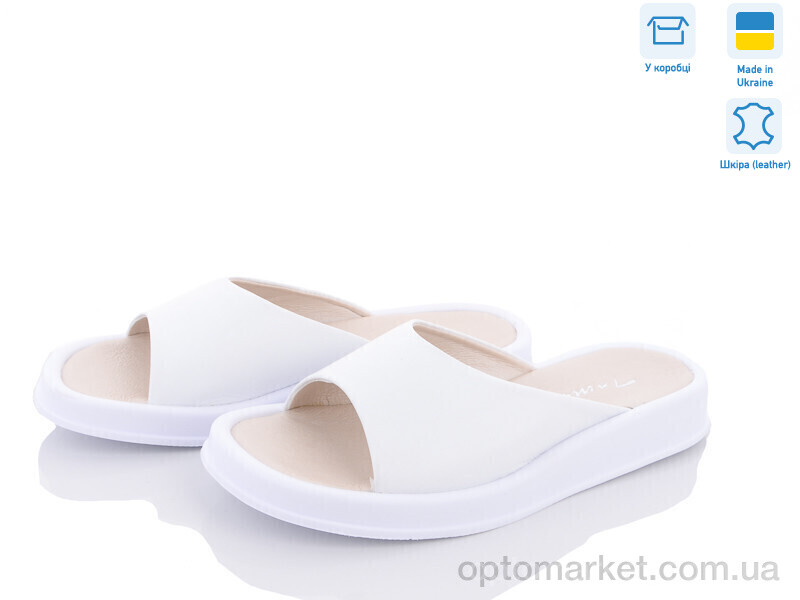 Купить Шльопанці жіночі 2131-32 Tamei білий, фото 1