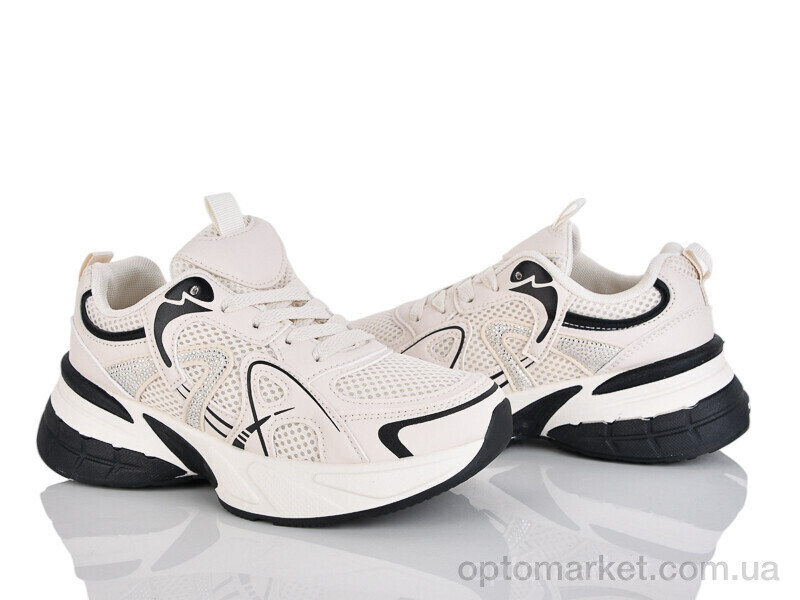 Купить Кросівки жіночі 214-6 Бабочка-Mengfuna-AESD бежевий, фото 1