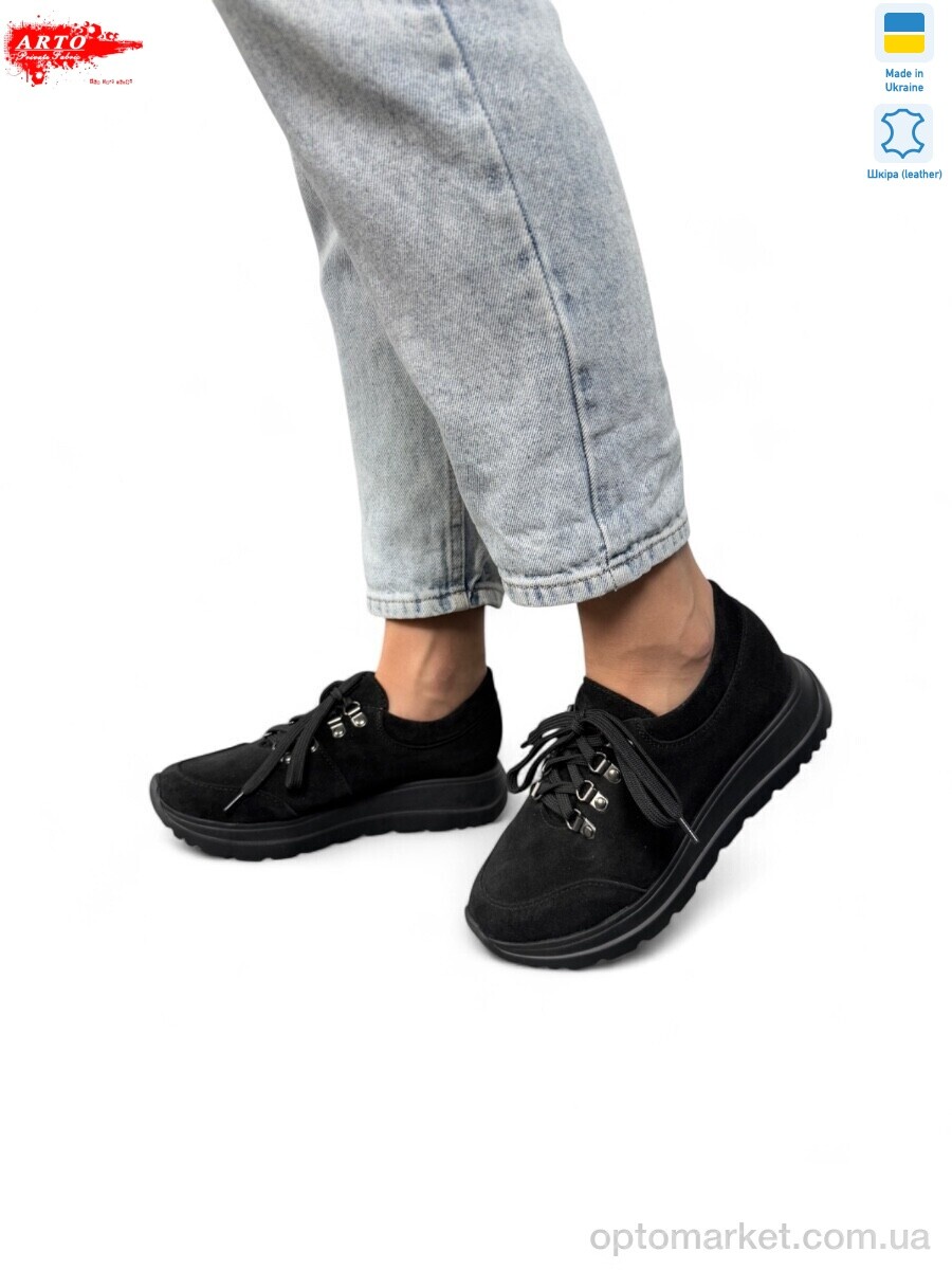 Купить Кросівки жіночі 216 чорний з. ARTO чорний, фото 1