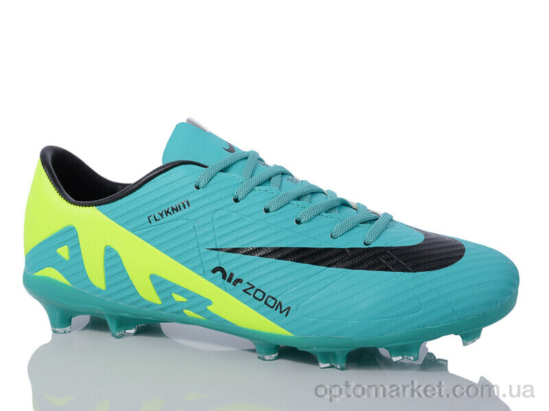 Купить Футбольне взуття чоловічі 2162-1 Mercurial блакитний, фото 2