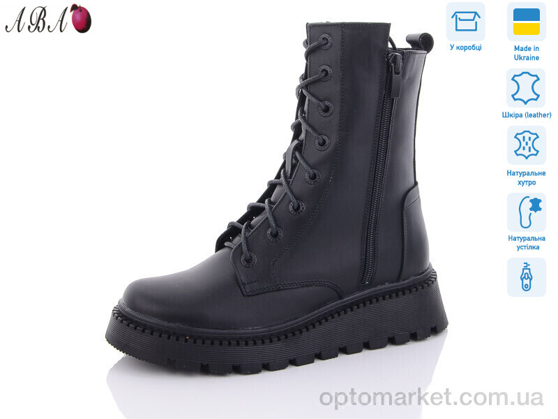 Купить Черевики жіночі 217 чорний DJUS SHOES чорний, фото 1