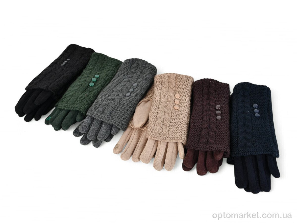 Купить Рукавички жіночі 217 текстиль mix Paidi мікс, фото 1