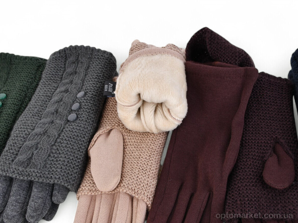 Купить Рукавички жіночі 217 текстиль mix Paidi мікс, фото 2