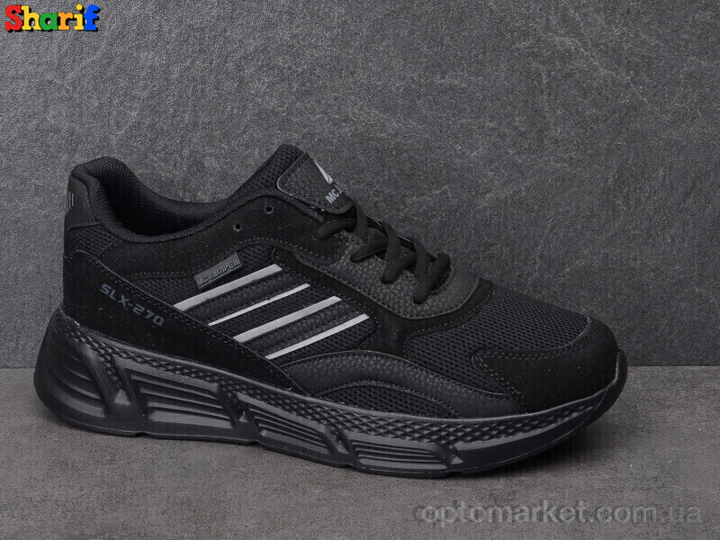 Купить Кросівки чоловічі 2176-4 Jamper чорний, фото 2