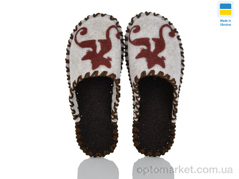 Купить Капці жіночі 217W молочний Vends сірий, фото 1