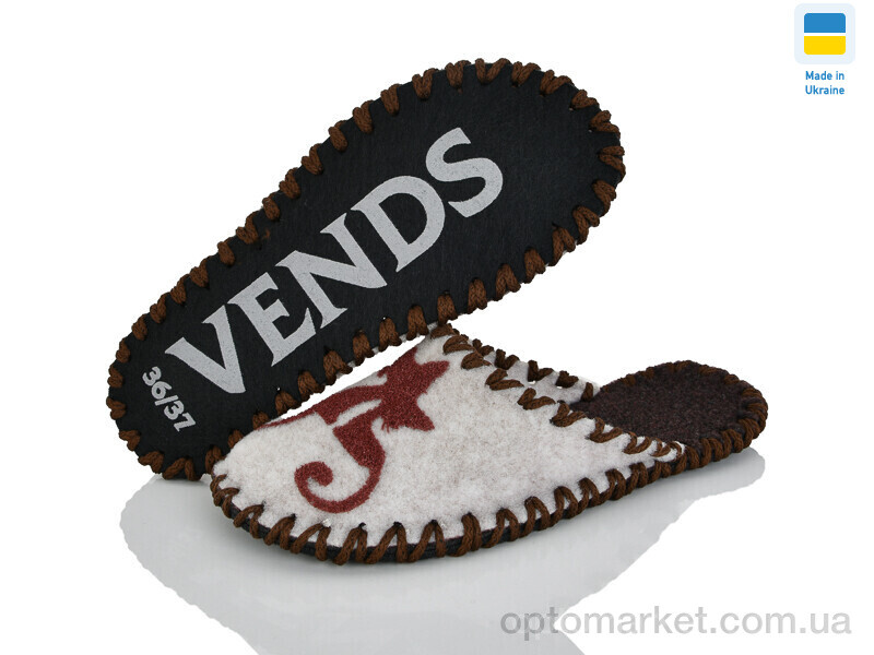 Купить Капці жіночі 217W молочний Vends сірий, фото 2