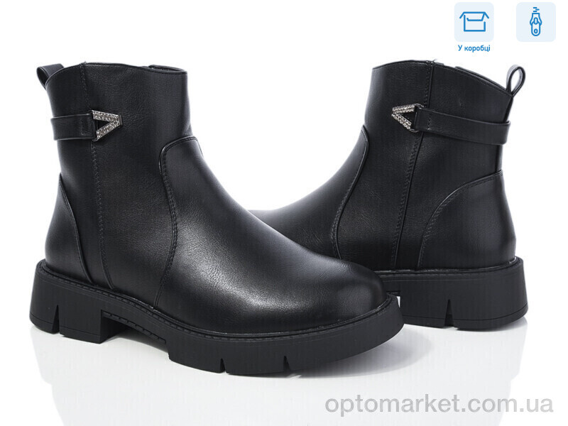 Купить Черевики жіночі 219-6 Xifa чорний, фото 1