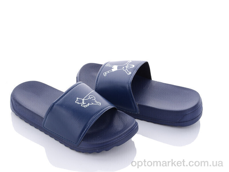 Купить Шльопанці дитячі 2206-2 Crayon синій, фото 1