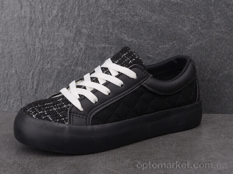 Купить Кросівки жіночі 2209-2 Pet чорний, фото 2