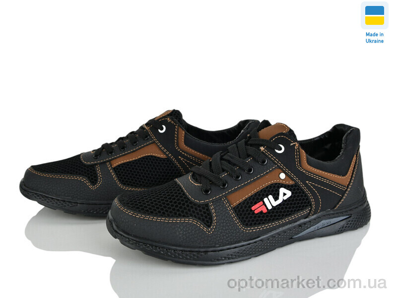 Купить Кросівки чоловічі 221-3 чорний-св.корич. SunShine чорний, фото 2