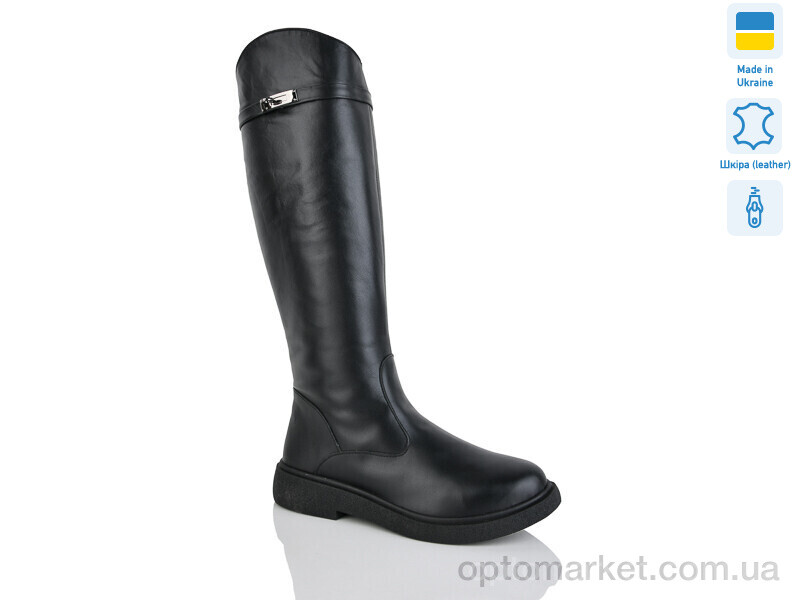Купить Чоботи жіночі 2231 чорний к. єврозима Sali чорний, фото 1