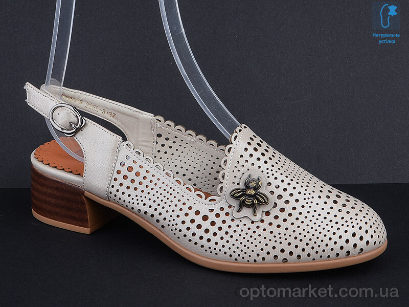 Купить Туфлі жіночі 225L-3 MOLO SH бежевий, фото 2