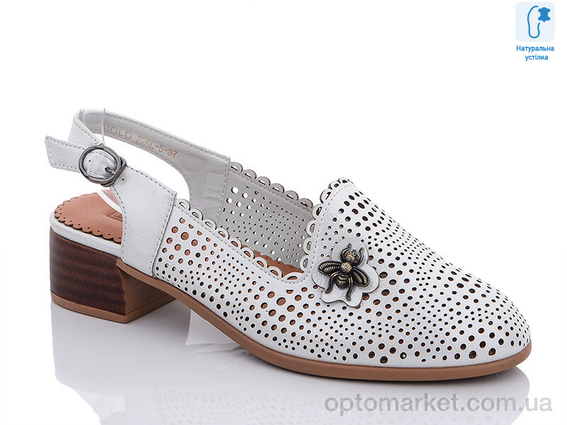 Купить Туфлі жіночі 225L-5 MOLO SH білий, фото 1