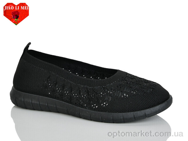 Купить Балетки жіночі 226-1 Jiao Li Mei чорний, фото 1