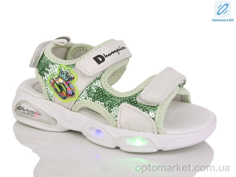 Купить Босоніжки дитячі 23-1-033YH LED Y.Top зелений, фото 1