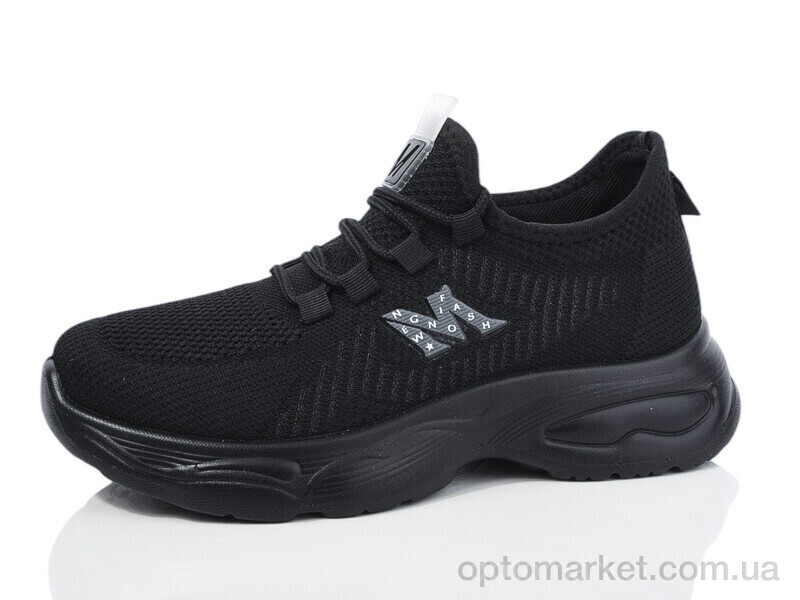 Купить Кросівки жіночі 2301-1 Смайлик чорний, фото 1