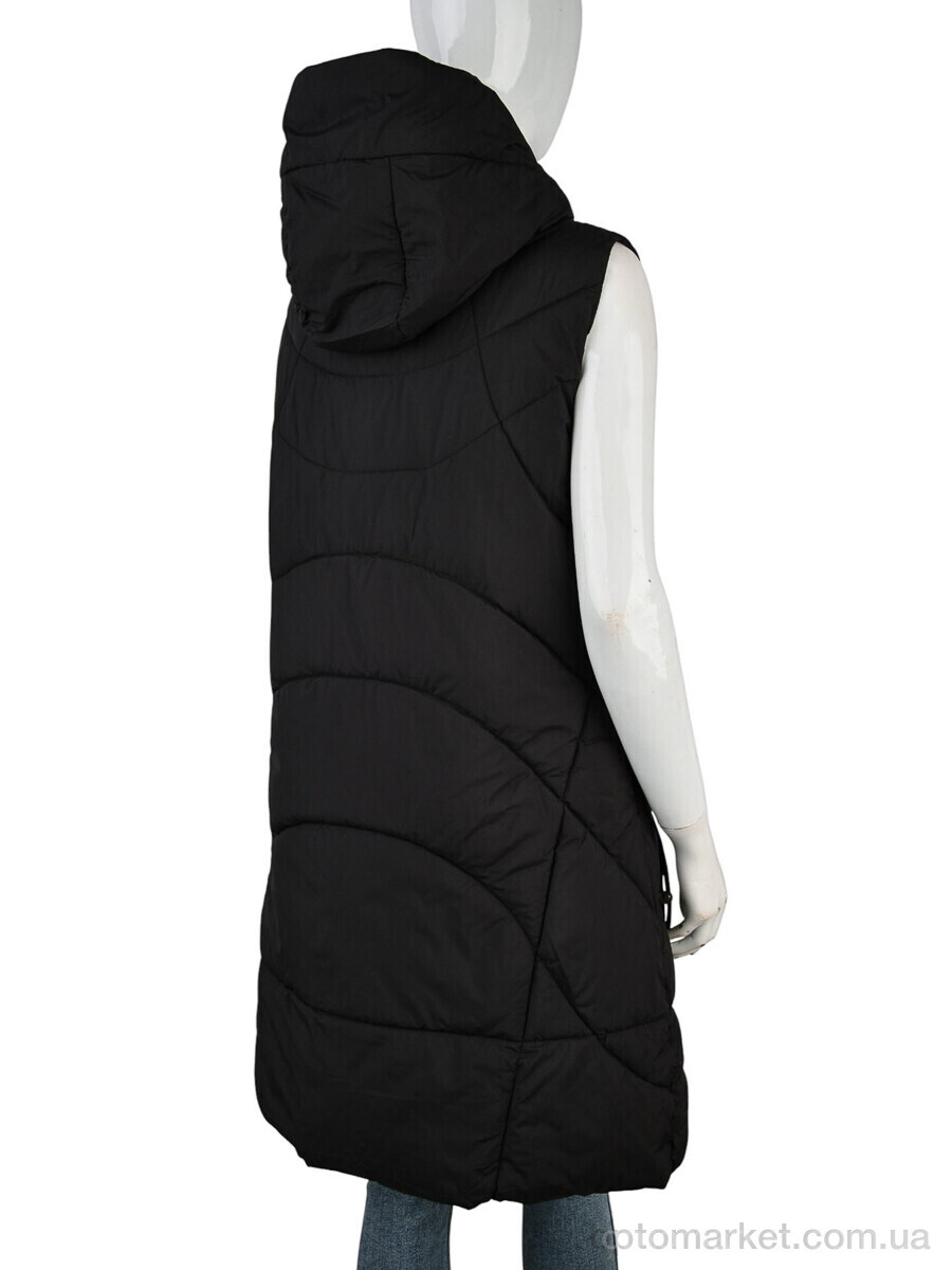 Купить Жилетка жіночі 2301 (12123) black Qiaosadi чорний, фото 2