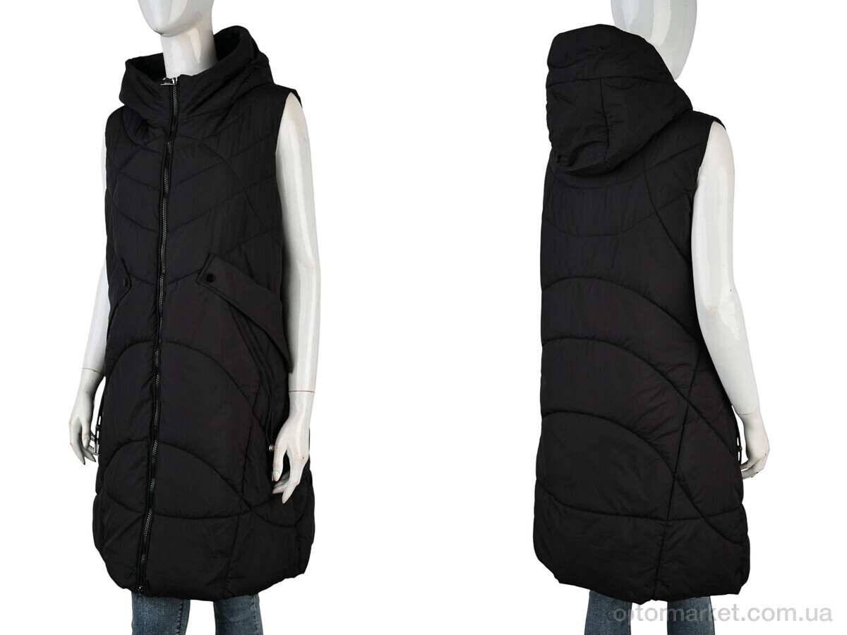 Купить Жилетка жіночі 2301 (12123) black Qiaosadi чорний, фото 3