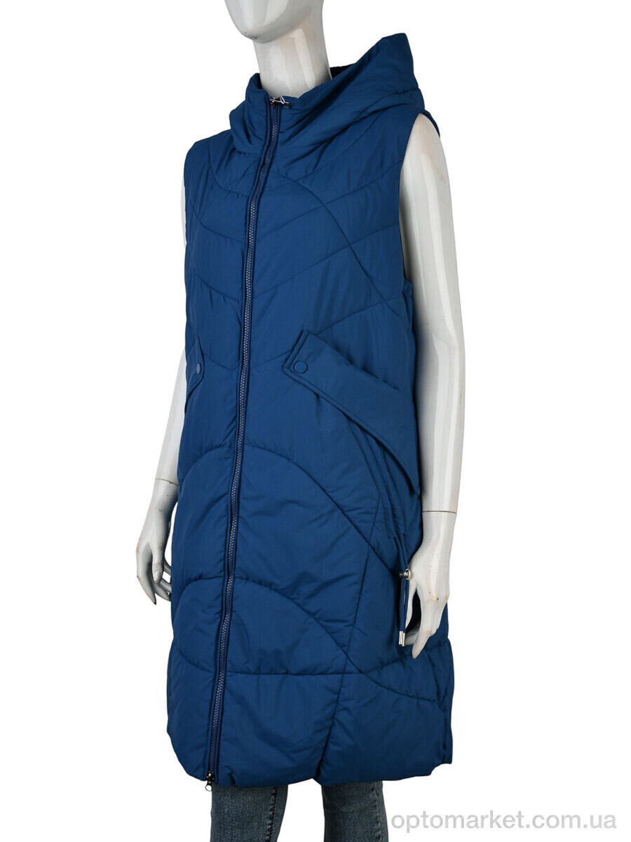 Купить Жилетка жіночі 2301 (12123) blue Qiaosadi синій, фото 1