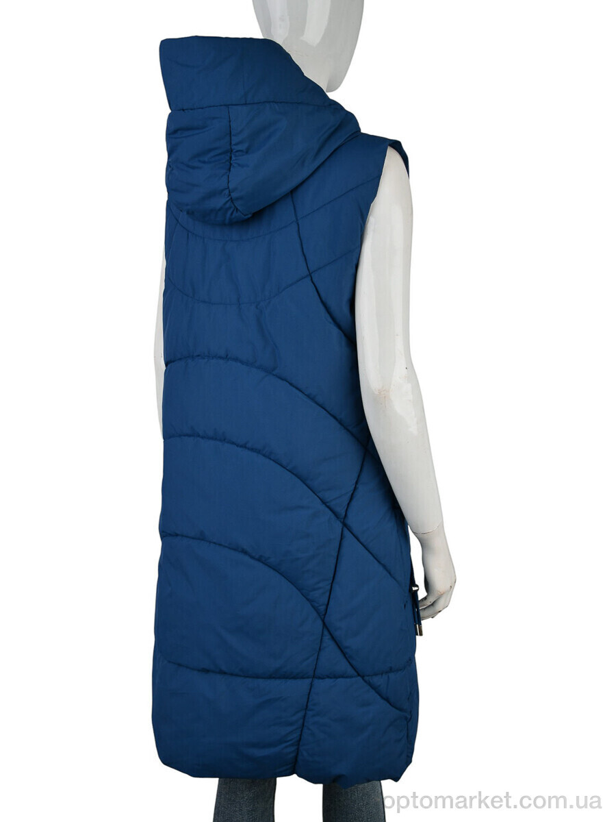 Купить Жилетка жіночі 2301 (12123) blue Qiaosadi синій, фото 2