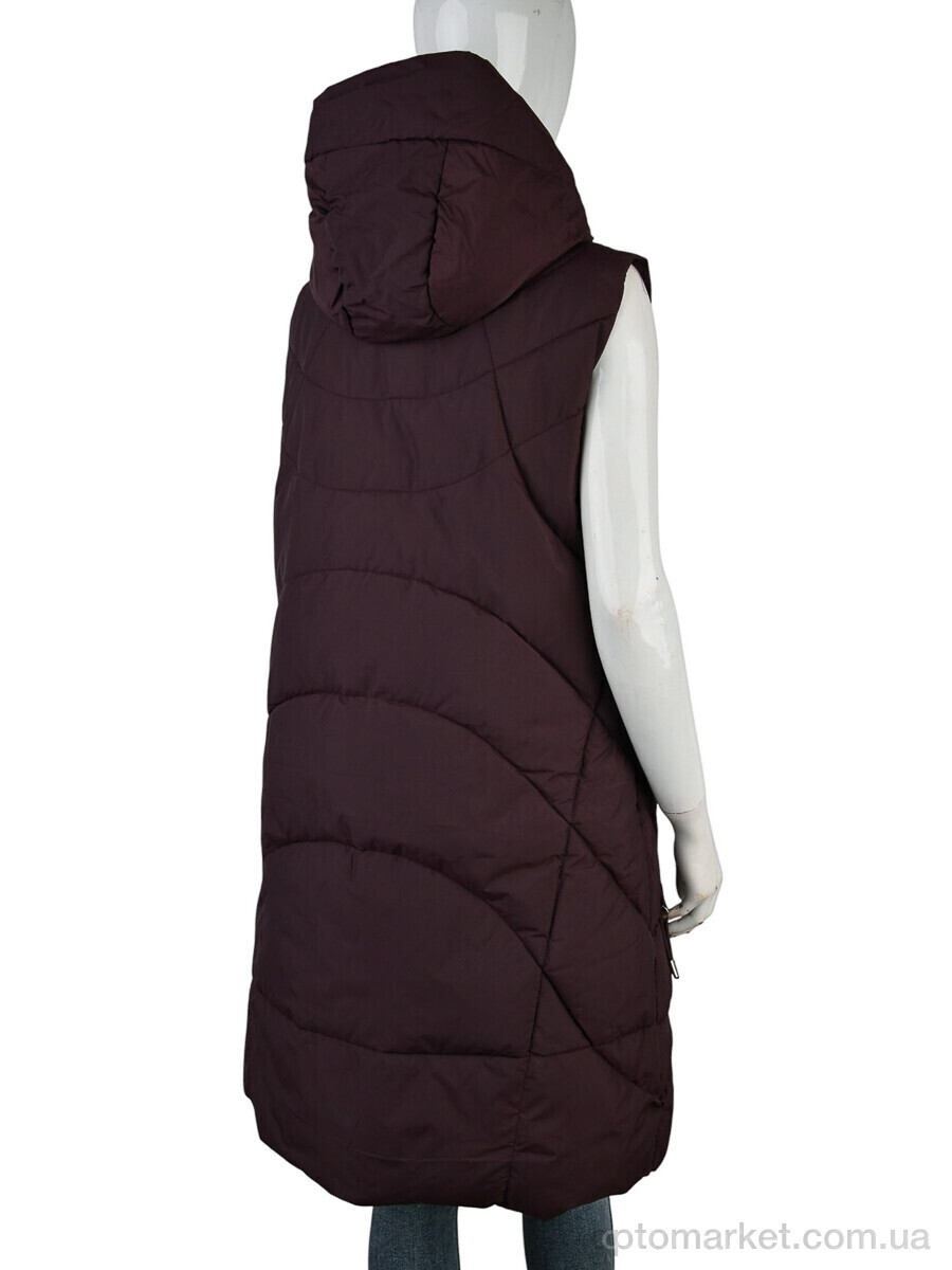 Купить Жилетка жіночі 2301 (12123) bordo Qiaosadi бордовий, фото 2