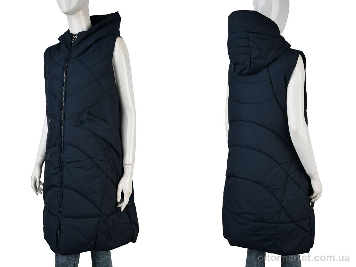 Купить Жилетка жіночі 2301 (12123) navy Qiaosadi синій, фото 3