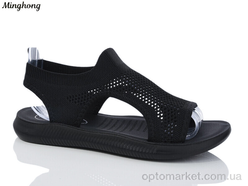 Купить Босоніжки жіночі 2302-1 Minghong чорний, фото 1
